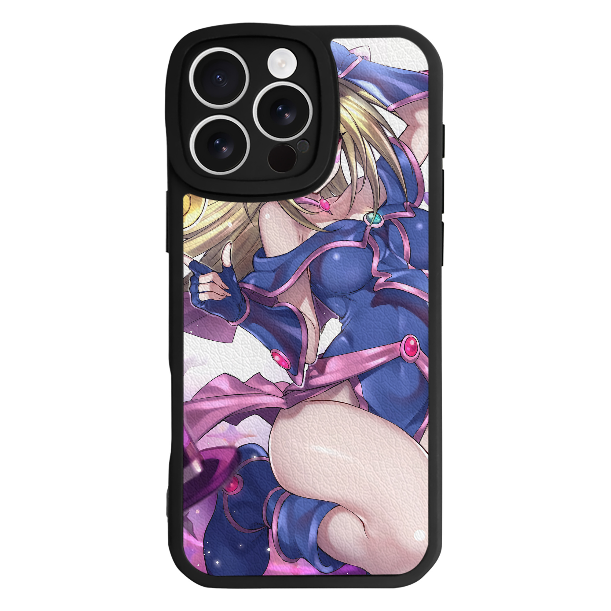 （画像用） 遊☆戯☆王 Yu-Gi-Oh! 【iPhone 16シリーズ対応】シリコンスマホケース（レザー調） 材質：シリコン